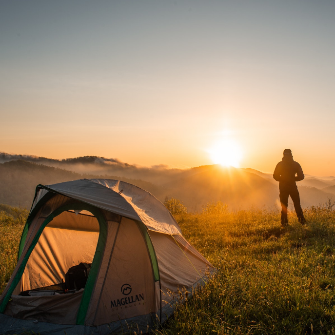 Go camping on weekends