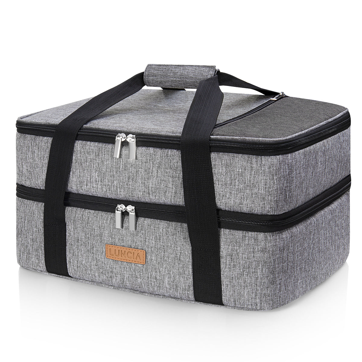 Casserole Carrier Double Decker, Grey